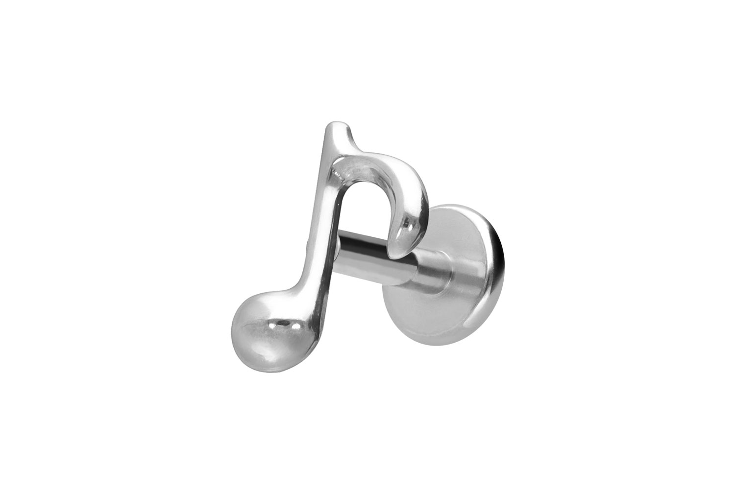 Titan Labret Piercing mit Innengewinde ACHTELNOTE